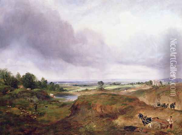 Hampstead Heath 3 Oil Painting - John Constable