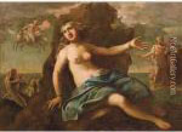 Perseo Salva Andromeda Oil Painting - Luca Giordano