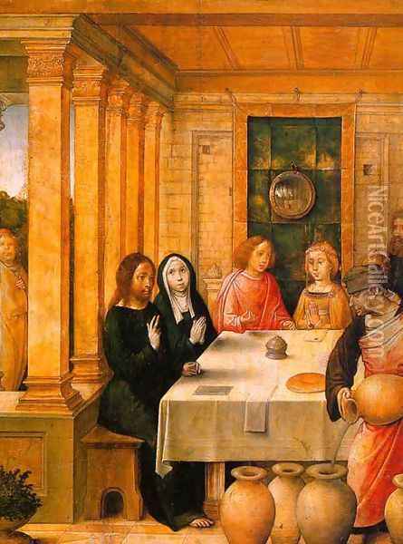 The Marriage Feast At Cana 1500 Oil Painting - Juan De Flandes