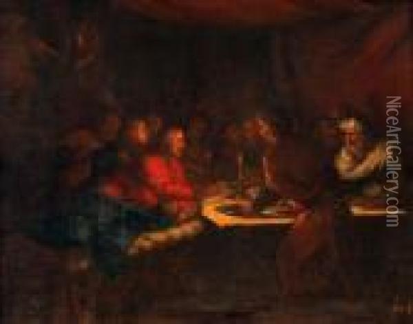 The Last Supper Oil Painting - Leonaert Bramer