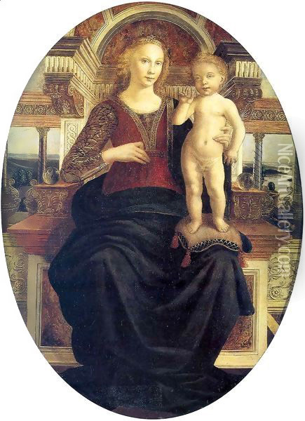 Madonna with Child Oil Painting - Andrea Del Verrocchio