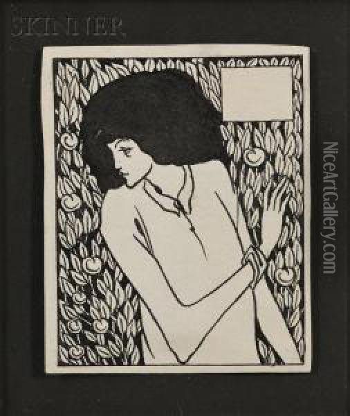 Chapter Heading, Lxiv Oil Painting - Aubrey Vincent Beardsley