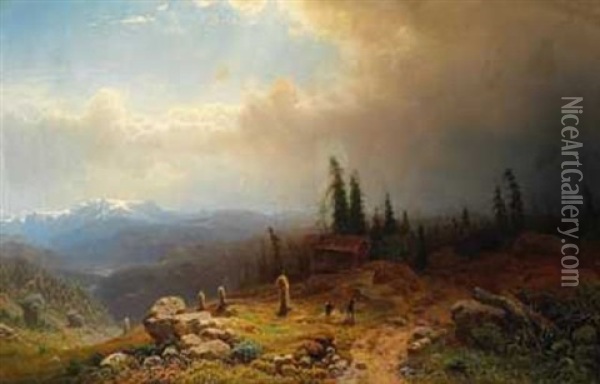 Hoyonn Oil Painting - Gustav Adolph Mordt