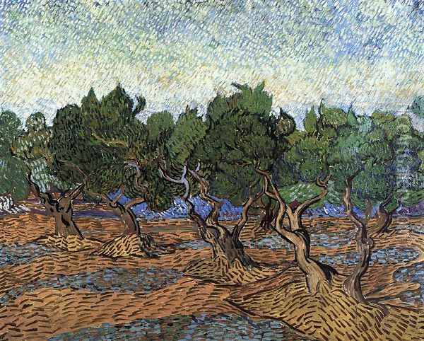 Olive Grove III Oil Painting - Vincent Van Gogh