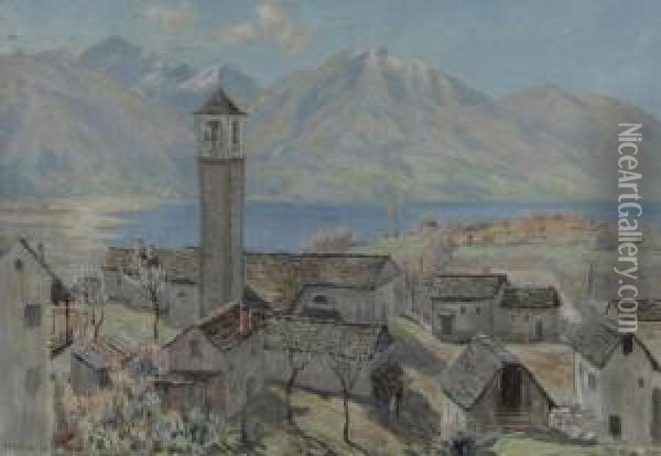 Tessiner Dorf Oil Painting - Ernst Theodor Zuppinger