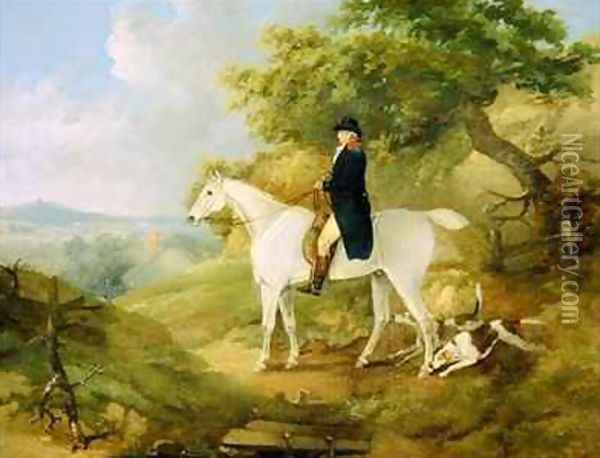 George Morland 1763-1804 on his Hunter Oil Painting - Thomas Hand