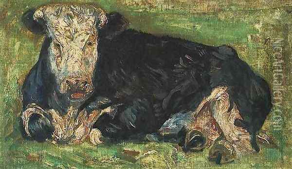 Lying Cow Oil Painting - Vincent Van Gogh