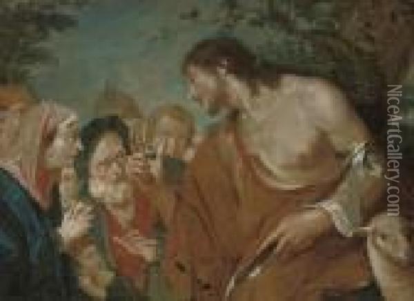 The Predication Of The Baptist Oil Painting - Sebastiano Ricci