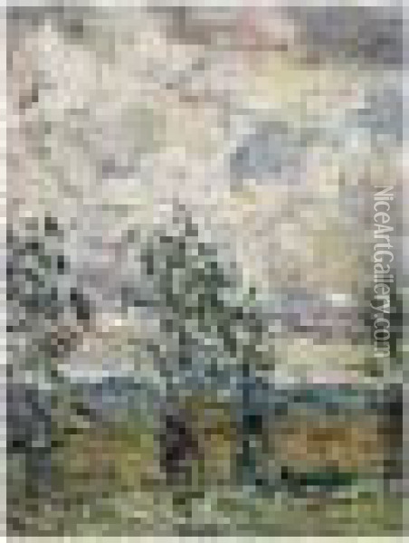 Paysage Des Environs Du Croisic Oil Painting - Henri Eugene Augustin Le Sidaner