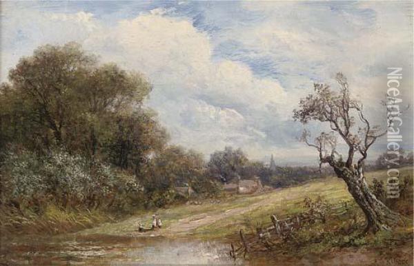 A Summer's Day Oil Painting - Joseph Thors