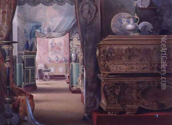 Marlborough House - View of Rooms Oil Painting - Charles Armytage