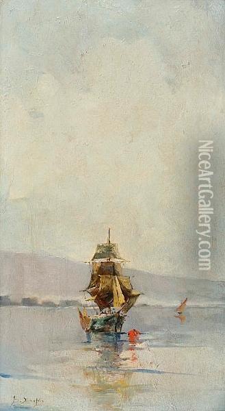 Sailing Boat Oil Painting - Vassilios Chatzis