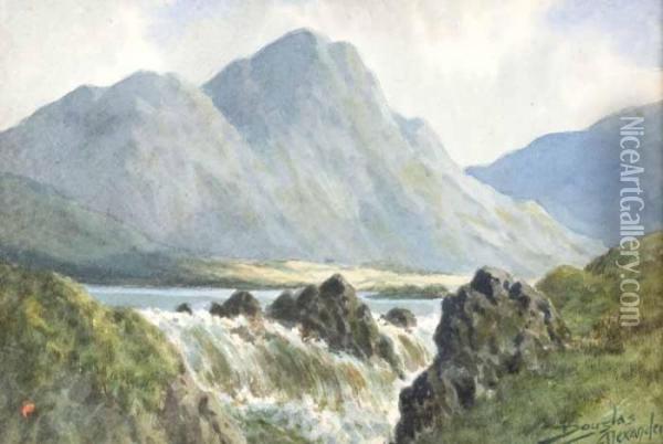 Between Mulranny & Achill Oil Painting - Douglas Alexander