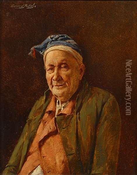 Herenportret Oil Painting - Gerard Jozef Portielje
