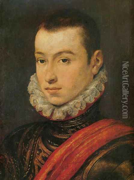 Young Nobleman Oil Painting - Unknown Painter
