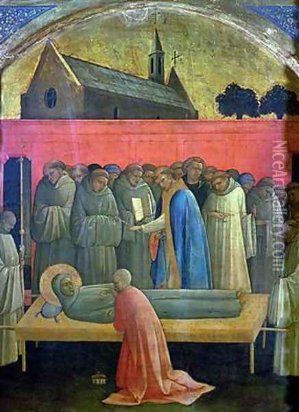 The Death of St Francis Oil Painting - Fra Angelico (Guido di Pietro)