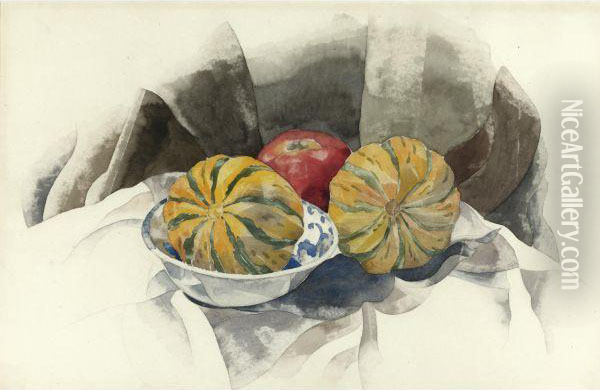 Squashes #2 Oil Painting - Charles Demuth