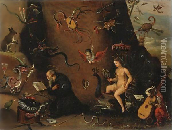 Le Tentazioni Di Sant'Antonio Oil Painting - Pieter Huys