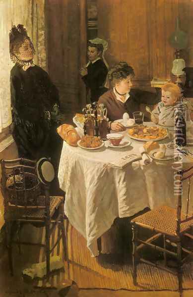 Luncheon Oil Painting - Claude Oscar Monet