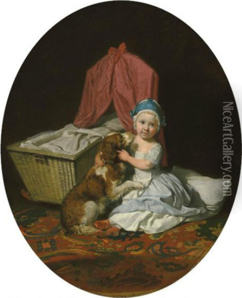 Portrait Of Hester Maria Thrale Oil Painting - Johann Zoffany