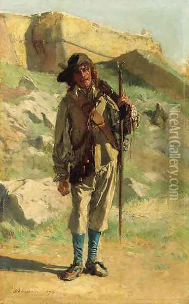 The Gunsmith Oil Painting - Jean-Louis-Ernest Meissonier