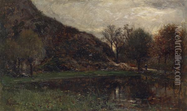 L'etang Oil Painting - Adolphe Appian