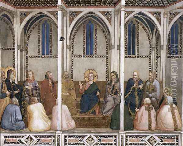 Christ Among the Doctors 1310s Oil Painting - Giotto Di Bondone