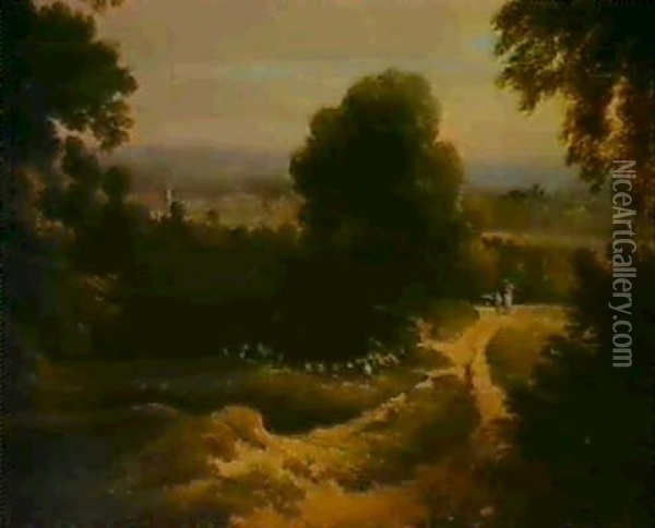 Franzosische Landschaft Oil Painting - Jacques d' Arthois