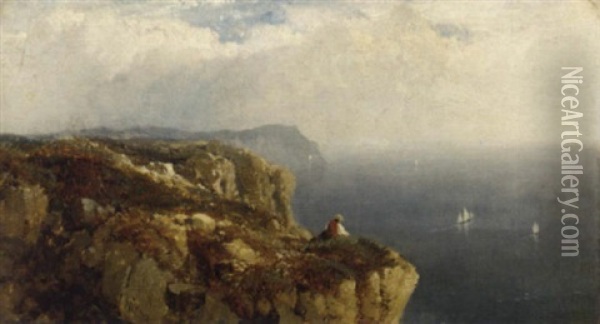 On The South Cliffs Oil Painting - Edmund John Niemann