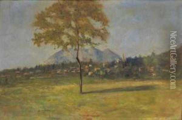 Paesaggio Oil Painting - Egidio Riva
