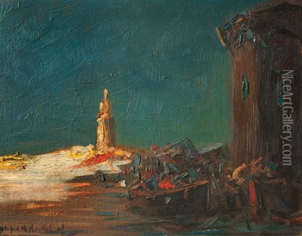 El Faro Oil Painting - Stephen Robert Koekkoek
