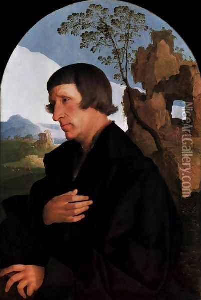 Portrait of a Man Oil Painting - Jan Van Scorel