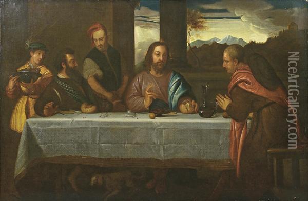 Ultima Cena Oil Painting - Bernardino Campi