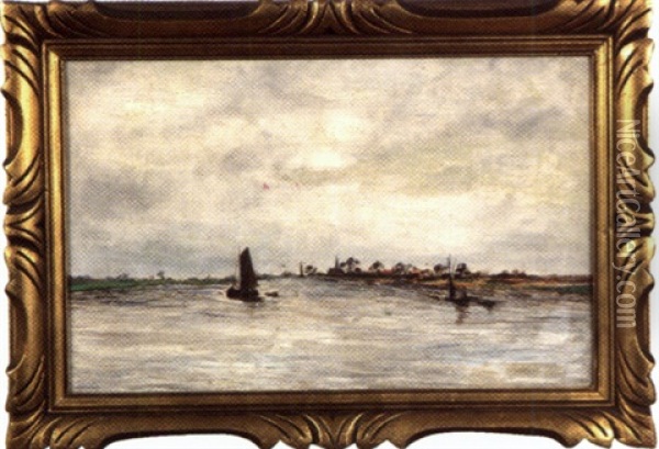 Paysage Hollandais Oil Painting - Robert Charles Gustave Laurens Mols