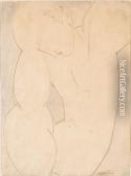 Seated Figure (caryatid) Oil Painting - Amedeo Modigliani