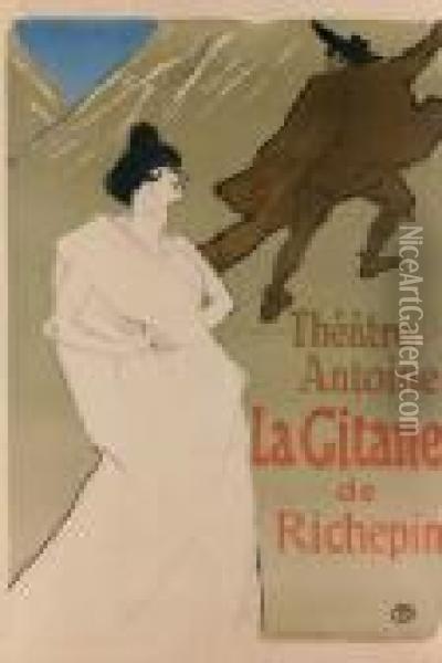 La Gitane (d. 368; W. P30; Adr. 355) Oil Painting - Henri De Toulouse-Lautrec