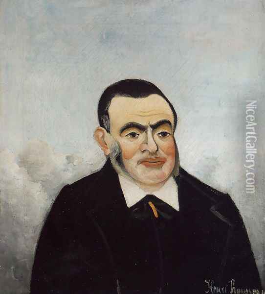 Portrait of a Man Oil Painting - Henri Julien Rousseau