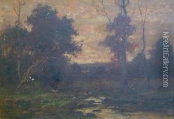 Autumn Landscape Oil Painting - Charles Linford
