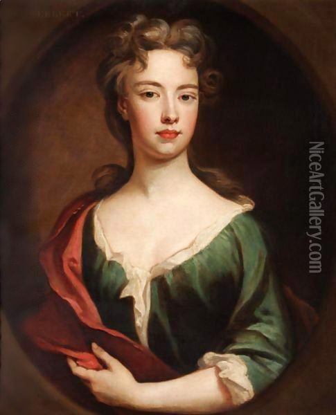 Portrait Of Margaret Fitzherbert Oil Painting - Sir Godfrey Kneller