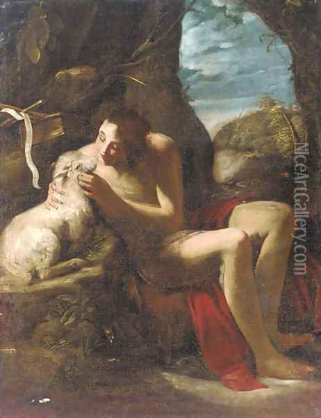 Saint John the Baptist Oil Painting - Michele Desubleo