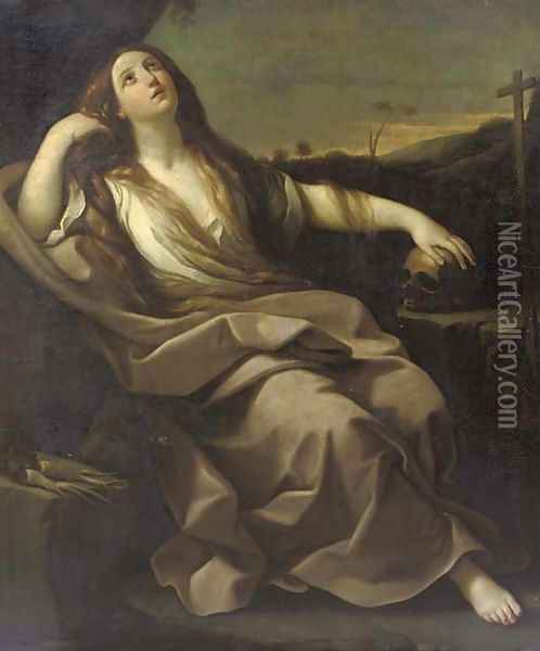 The Penitent Mary Magdalene Oil Painting - Guido Reni