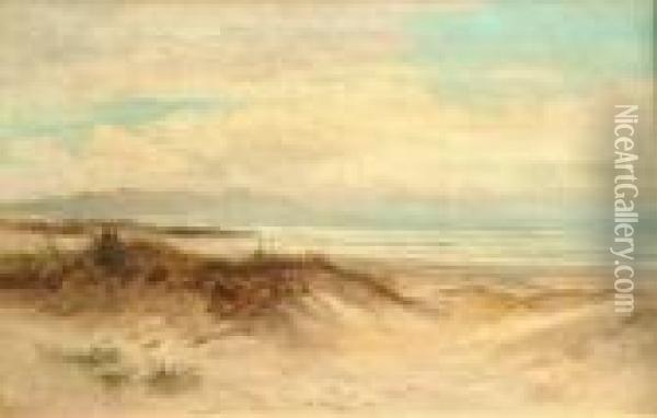 Beach Scene Oil Painting - Daniel Sherrin