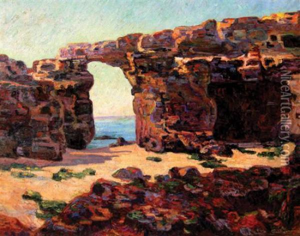 Coastal Landscape Oil Painting - Armand Guillaumin