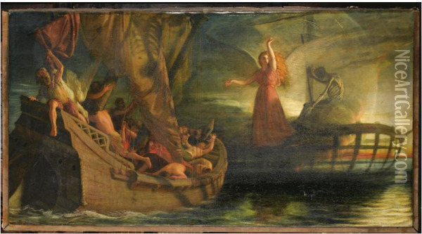 Rime Of The Ancient Mariner Oil Painting - Joseph Arthur Palliser Severn