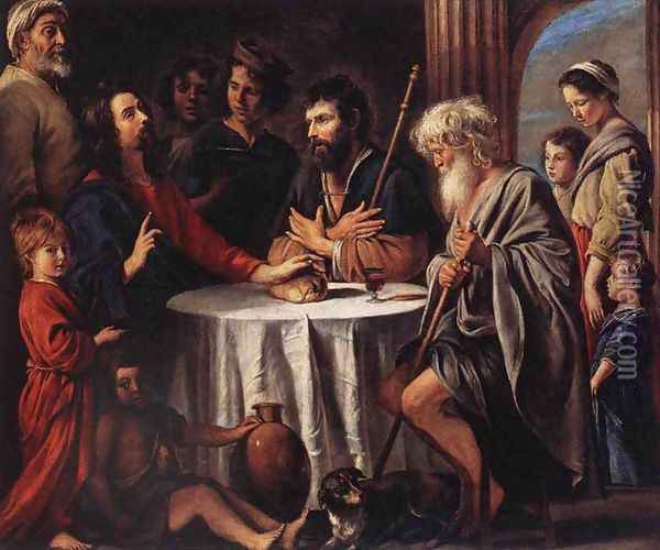 The Supper at Emmaus 1645 Oil Painting - Le Nain Brothers