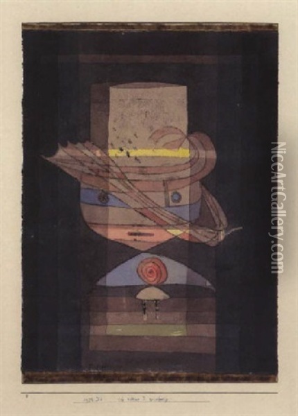 Die Kleine J Reisefertig Oil Painting - Paul Klee