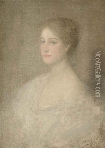 Portrait Of Nora Johnson Oil Painting - John Lavery