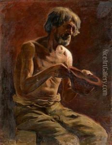 Mendicante Oil Painting - Gottfried Titus