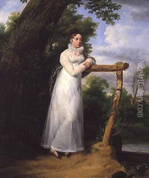 Madame Philippe Lenoir 1792-1874 1814 Oil Painting - Horace Vernet
