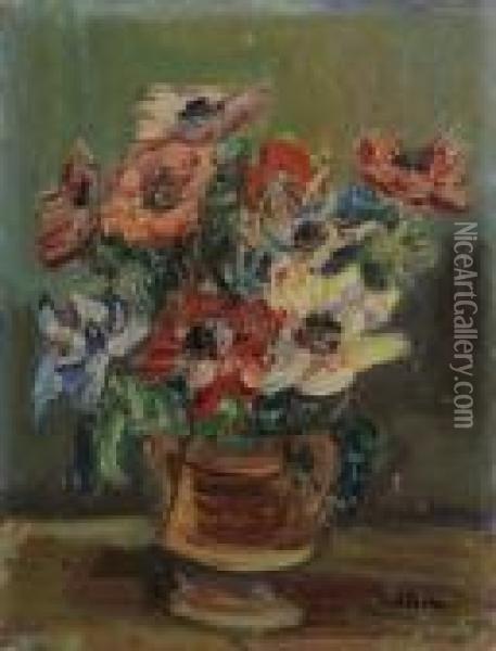Bouquet De Fleurs Oil Painting - Henri Epstein